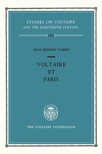 Паперова книга «Voltaire et Paris», автор Дж. М. Фахмі - фото №1