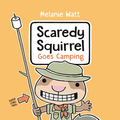 Паперова книга «Scaredy Squirrel Goes Camping», автор Мелані Ватт - фото №1