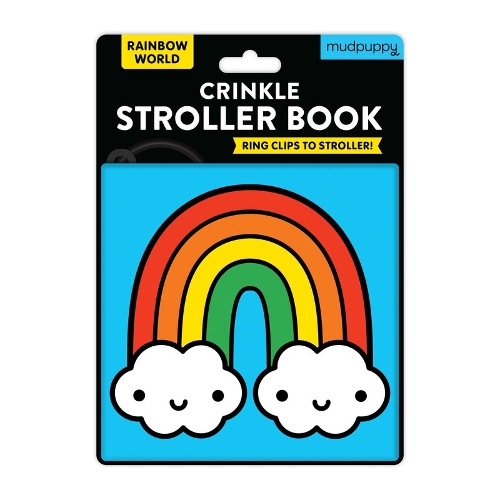 Бумажная книга «Rainbow World Crinkle Fabric Stroller Book» - фото №1