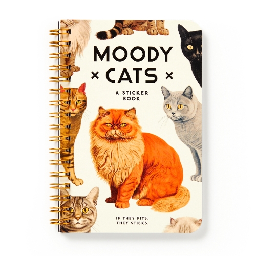 Бумажная книга «Moody Cats Sticker Book», авторов Брасс Манки, Галисон - фото №1