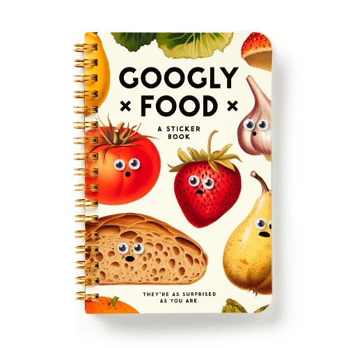 Бумажная книга «Googly Food Sticker Book», авторов Брасс Манки, Галисон - фото №1