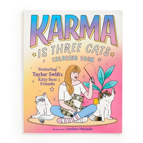 Паперова книга «Karma is Three Cats Coloring Book», автор Mudpuppy - фото №1