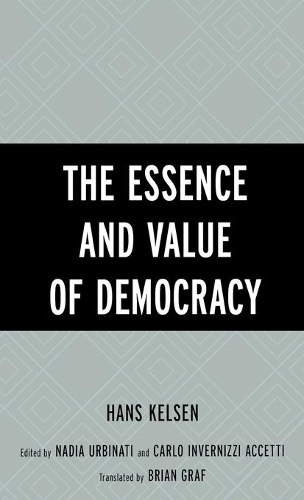 Бумажная книга «The Essence and Value of Democracy», автор Ганс Кельзен - фото №1