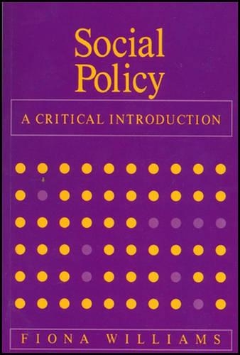 Паперова книга «Social Policy: A Critical Introduction», автор Фіона Вільямс - фото №1