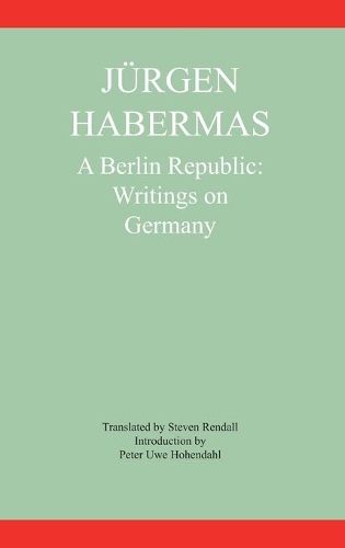 Паперова книга «A Berlin Republic: Writings on Germany», автор Юрген Хабермас - фото №1