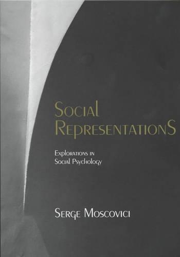 Паперова книга «Social Representations: Explorations in Social Psychology», автор Серж Московічі - фото №1