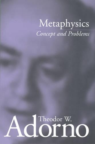 Бумажная книга «Metaphysics: Concept and Problems», автор Теодор Адорно - фото №1