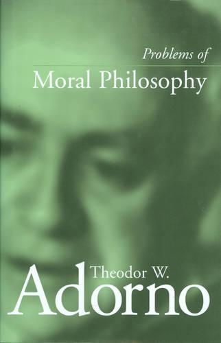 Бумажная книга «Problems of Moral Philosophy», автор Теодор Адорно - фото №1