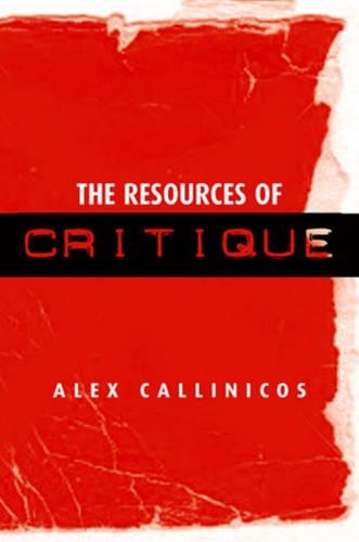 Паперова книга «The Resources of Critique», автор Алекс Каллінікос - фото №1