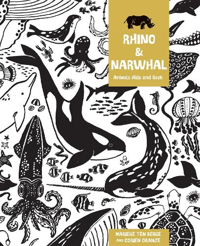 Паперова книга «Rhino and Narwhal: Animal Hide and Seek», автор Коріен Ораньє - фото №1