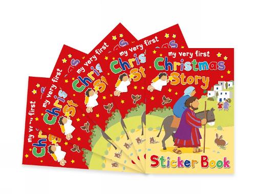 Бумажная книга «Christmas Story Sticker Book: Pack of 5», автор Алекс Эйлифф, Лоис Рок - фото №1