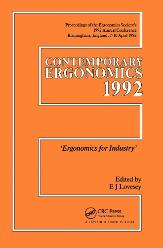 Паперова книга «Contemporary Ergonomics: Ergonomics For Industry» - фото №1