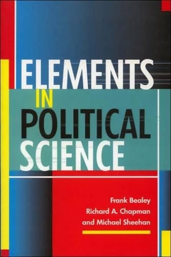 Паперова книга «Elements in Political Science», авторів Френк Білі, Майкл Шихан, Річард А. Чепмен - фото №1
