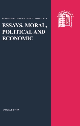 Бумажная книга «Essays: Moral, Political and Economic», автор Сэмюэл Бриттан - фото №1