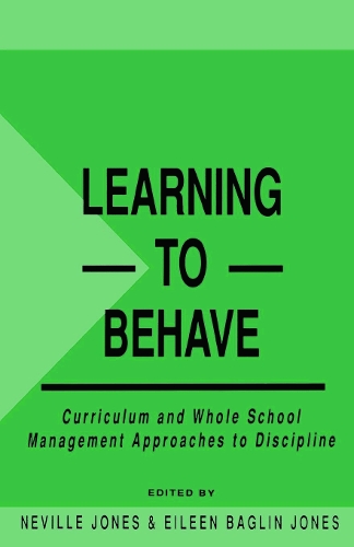 Бумажная книга «Learning to Behave: Curriculum and Whole School Management Approaches to Discipline» - фото №1