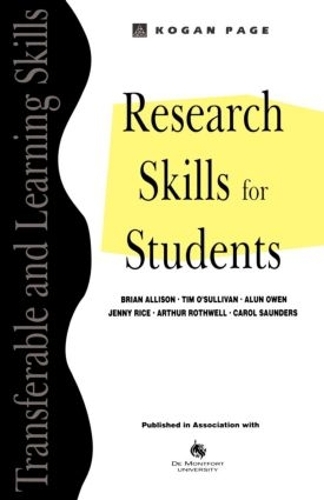 Паперова книга «Research Skills for Students», авторів Алун Оуен, Енн Хілтон, Артур Ротвелл, Брайан Еллісон, Тім О'Салліван - фото №1