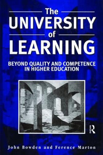 Бумажная книга «The University of Learning: Beyond Quality and Competence», авторов Ференс Мартон, Джон Боуден - фото №1