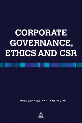Паперова книга «Corporate Governance Ethics and CSR», авторів Джон Р. Тейлор, Жюстін Сімпсон - фото №1