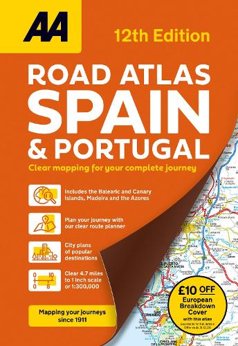 Паперова книга «AA Road Atlas Spain & Portugal» - фото №1