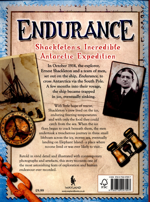 Паперова книга «Endurance: Shackleton's Incredible Antarctic Expedition», автор Аніта Ганері - фото №1