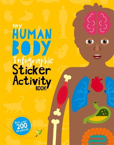 Бумажная книга «My Human Body Infographic Sticker Activity Book», автор Джо Дирден - фото №1
