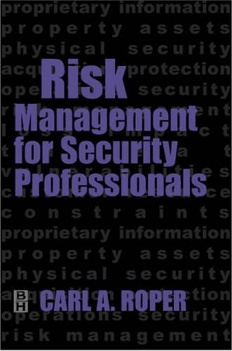 Паперова книга «Risk Management for Security Professionals», автор Карл Ропер - фото №1