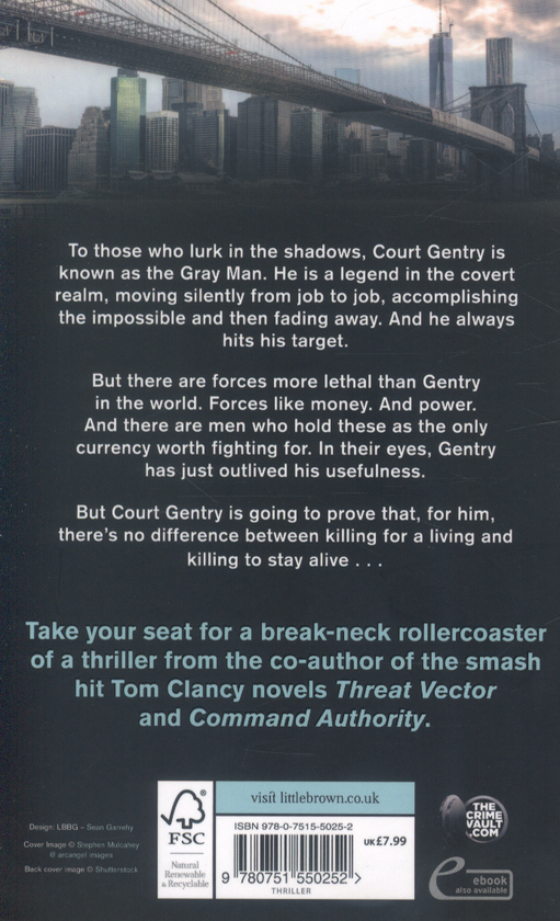 Паперова книга «The Gray Man», автор Марк Гріні - фото №1