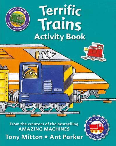 Паперова книга «Amazing Machines Terrific Trains Activity Book», автор Тоні Міттон - фото №1