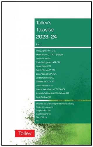 Бумажная книга «Tolley's Taxwise I 2023-24», авторов Дэвид Хитон, Джули Уорд, Филип Резерфорд - фото №1