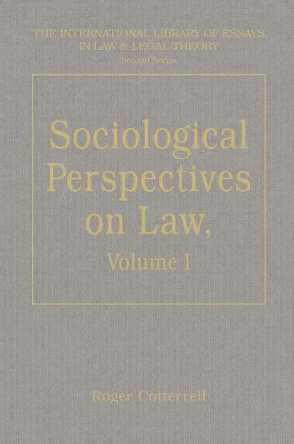 Бумажная книга «Sociological Perspectives on Law, Volumes I and II: Volume I: Classical Foundations Volume II: Contemporary Debates» - фото №1