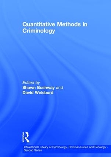 Бумажная книга «Quantitative Methods in Criminology», автор Шон Бушвей - фото №1