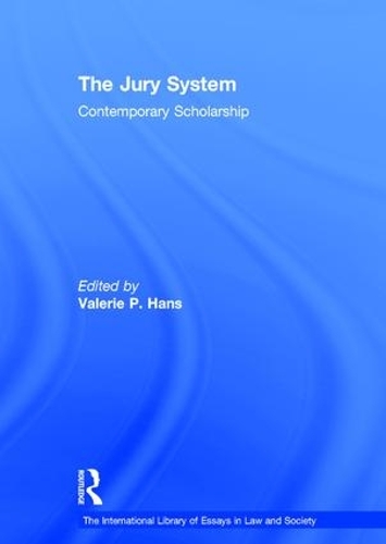 Паперова книга «The Jury System: Contemporary Scholarship» - фото №1