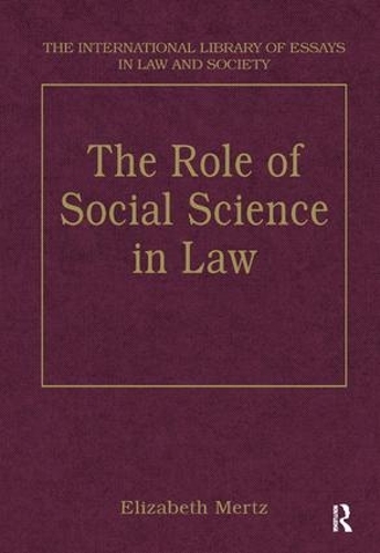 Бумажная книга «The Role of Social Science in Law» - фото №1