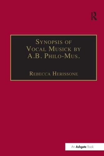 Бумажная книга «Synopsis of Vocal Musick by A.B. Philo-Mus.» - фото №1