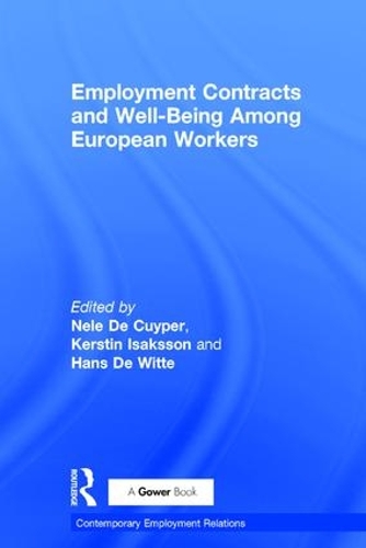 Паперова книга «Employment Contracts and Well-Being Among European Workers», авторів Керстін Ісакссон, Нелі Де Кюйпер - фото №1