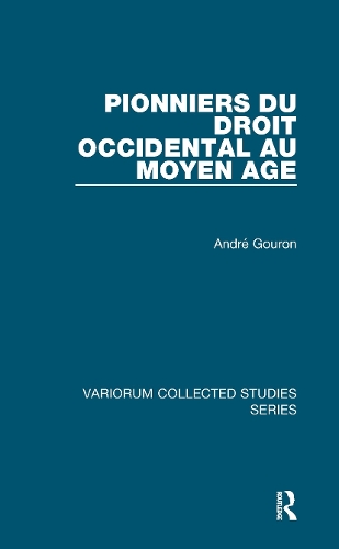 Бумажная книга «Pionniers du droit occidental au Moyen Age», автор Андре Гурон - фото №1