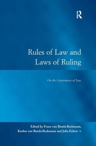 Бумажная книга «Rules of Law and Laws of Ruling: On the Governance of Law» - фото №1