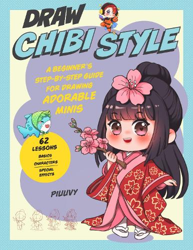 Паперова книга «Draw Chibi Style: A Beginner's Step-by-Step Guide for Drawing Adorable Minis - 62 Lessons: Basics, Characters, Special Effects», автор Піууві - фото №1