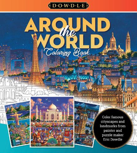 Бумажная книга «Eric Dowdle Coloring Book: Around the World: Color famous cityscapes and landmarks in the whimsical style of folk artist Eric Dowdle», автор Эрик Даудл - фото №1
