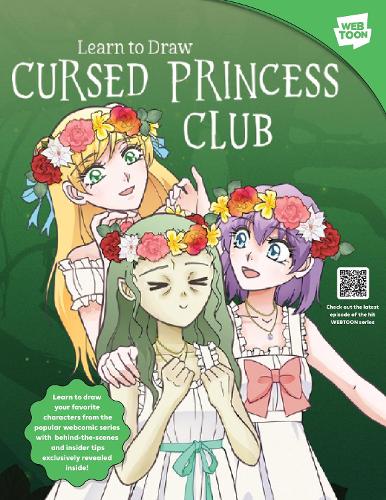 Бумажная книга «Learn to Draw Cursed Princess Club: Learn to draw your favorite characters from the popular webcomic series with behind-the-scenes and insider tips exclusively revealed inside!» - фото №1