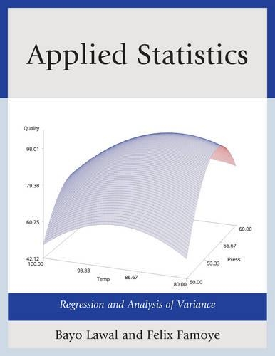 Бумажная книга «Applied Statistics: Regression and Analysis of Variance», авторов Байо Лаваль, Феликс Фамойе - фото №1