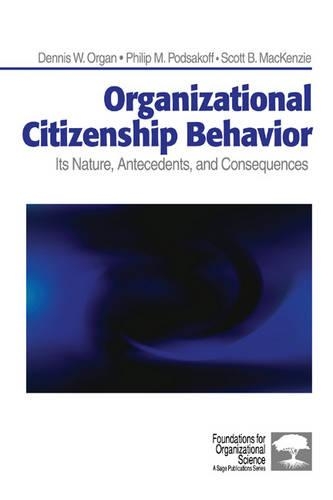 Бумажная книга «Organizational Citizenship Behavior: Its Nature, Antecedents, and Consequences», авторов Деннис В. Орган, Филип М. Подсакофф, Скотт Брэдли Маккензи - фото №1