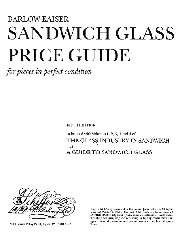Бумажная книга «The Glass Industry In Sandwich: Price Guide», автор Джоан Е. Кайзер - фото №1