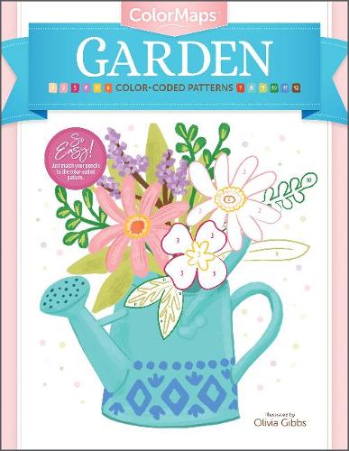 Бумажная книга «ColorMaps: Garden: Color-Coded Patterns Adult Coloring Book», автор Оливия Гиббс - фото №1