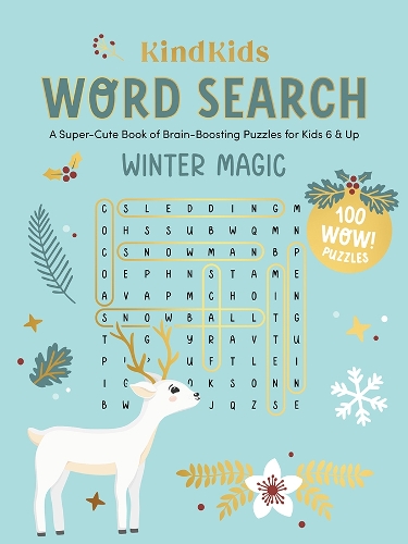 [object Object] «KindKids Word Search Winter Magic: A Super-Cute Book of Brain-Boosting Puzzles for Kids 6 & Up», автор Better Day Books - фото №1