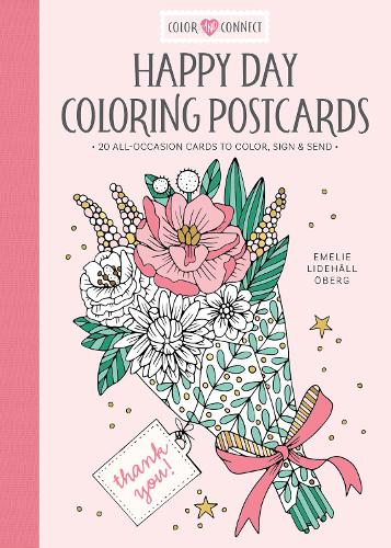 Бумажная книга «Happy Day Coloring Postcards: 20 All-Occasion Cards to Color, Sign, and Send», автор Эмели Лидехэлл Оберг - фото №1