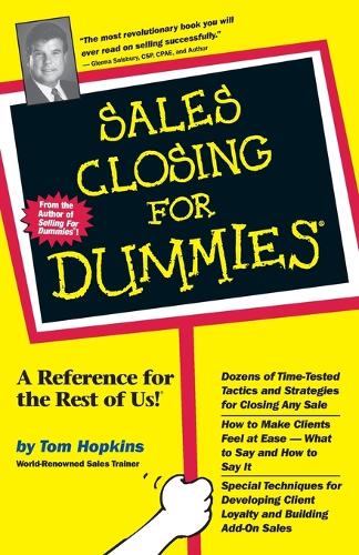 Бумажная книга «Sales Closing For Dummies», автор Том Хопкинс - фото №1