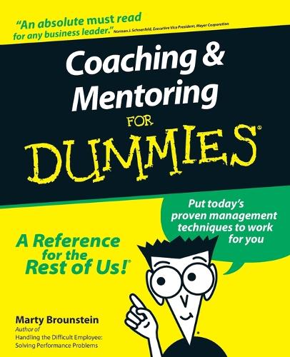 Паперова книга «Coaching and Mentoring For Dummies», автор Марті Браунштейн - фото №1
