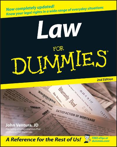 Бумажная книга «Law For Dummies», автор Джон Вентура - фото №1