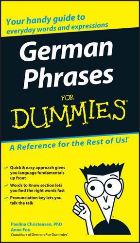 Бумажная книга «German Phrases For Dummies», авторов Энн Фокс, Паулина Кристенсен - фото №1